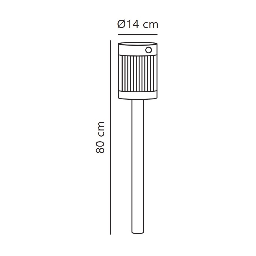 Nordlux - LED solcellelampe COUPAR LED/3,2W/5V 3000K IP44 sort