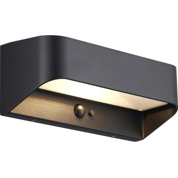 Nordlux - LED solcellelampe med sensor MARCELLIO LED/5W/5V IP54 2200 mAh sort