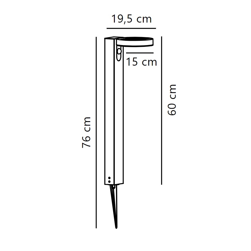 Nordlux - LED solcellelampe med sensor RICA LED/5W/3,7V 2200 mAh IP44