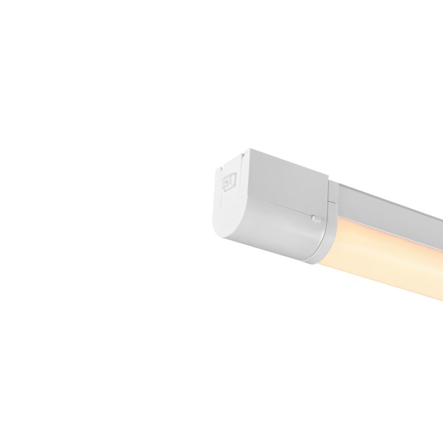 Nordlux - MALAIKA LED spejlbelysning til badeværelse med stikkontakt, 15W/230V, IP44, 68,4 cm, hvid