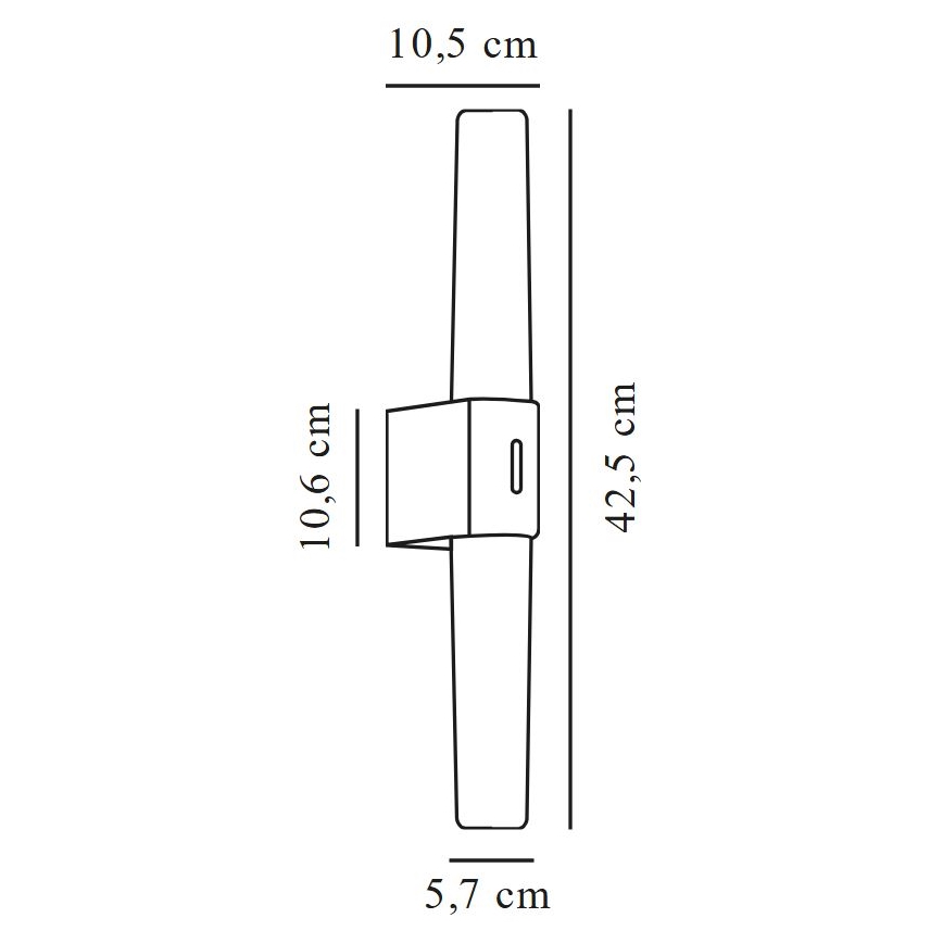 Nordlux - LED-spejlbelysning til badeværelset HELVA LED/9W/230V IP44
