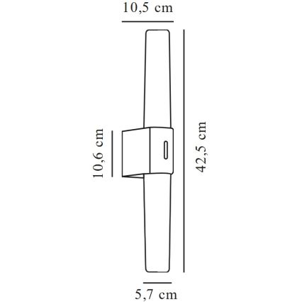 Nordlux - LED spejllampe til badeværelse HELVA LED/9W/230V 3000K IP44
