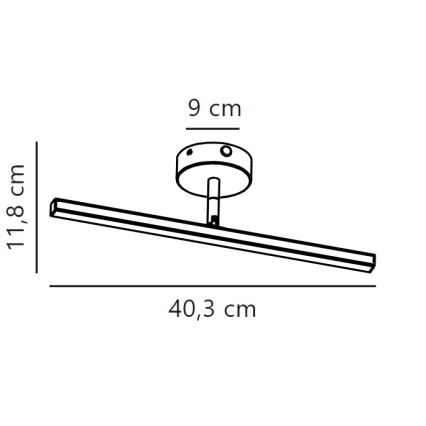 Nordlux - LED spejllampe til badeværelse IP LED/6,2W/230V IP44 40 cm hvid