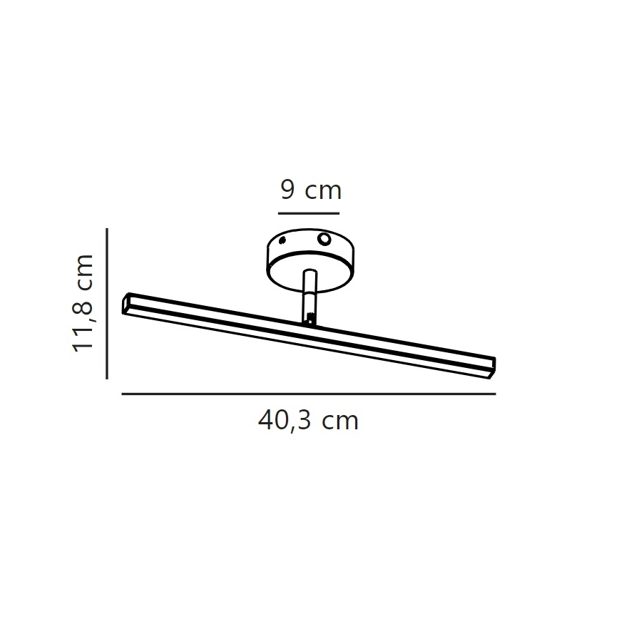 Nordlux - LED spejllampe til badeværelse IP LED/6,2W/230V IP44 40 cm hvid