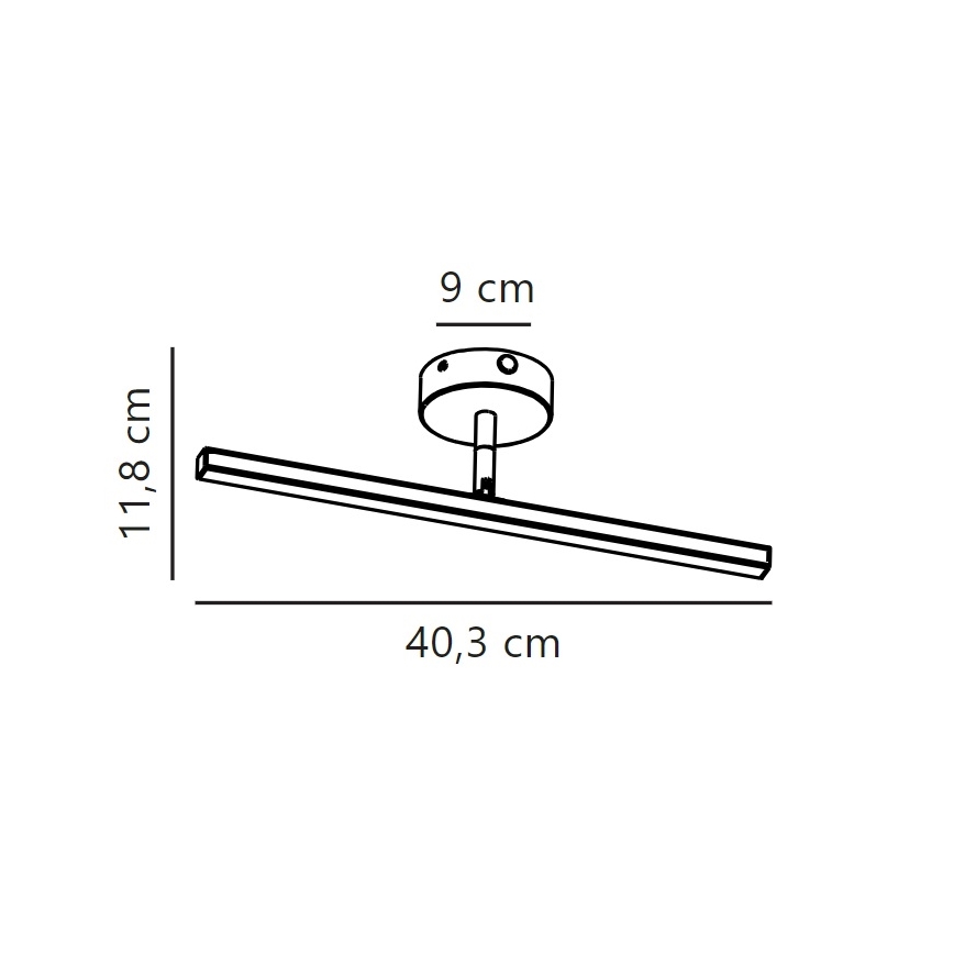 Nordlux - LED spejllampe til badeværelse IP LED/6,2W/230V IP44 40 cm mat krom