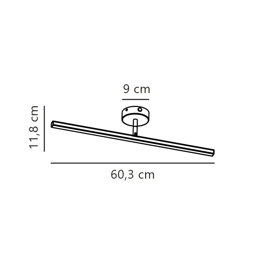 Nordlux - LED spejllampe til badeværelse IP LED/7,2W/230V IP44 60 cm hvid