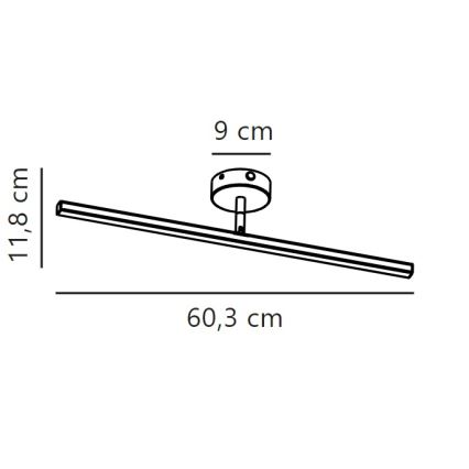 Nordlux - LED spejllampe til badeværelse IP LED/7,2W/230V IP44 60 cm mat krom