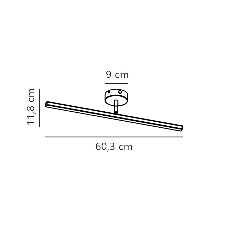 Nordlux - LED spejllampe til badeværelse IP LED/7,2W/230V IP44 60 cm mat krom