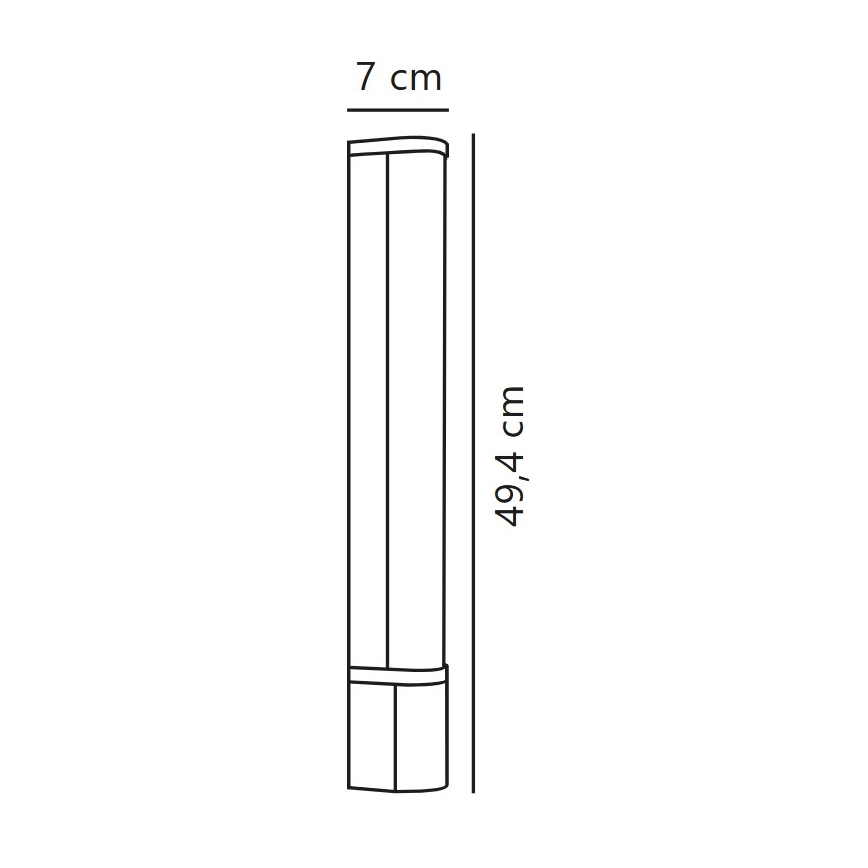 Nordlux - LED spejllampe til badeværelse MALAIKA LED/6W/230V 3000K IP44 sort