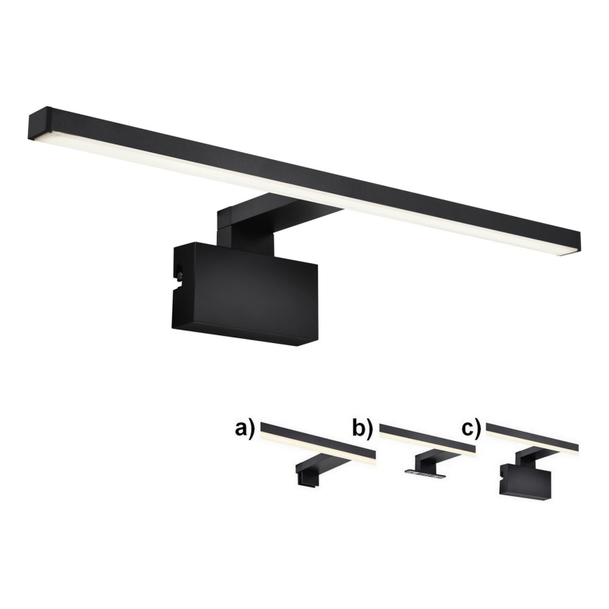 Nordlux - LED spejllampe til badeværelse MARLEE LED/8,9W/230V IP44 4000K 50 cm sort