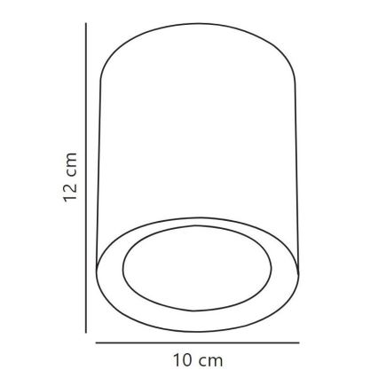 Nordlux - LED spotlampe FALLON LONG LED/5,5W/230V sort
