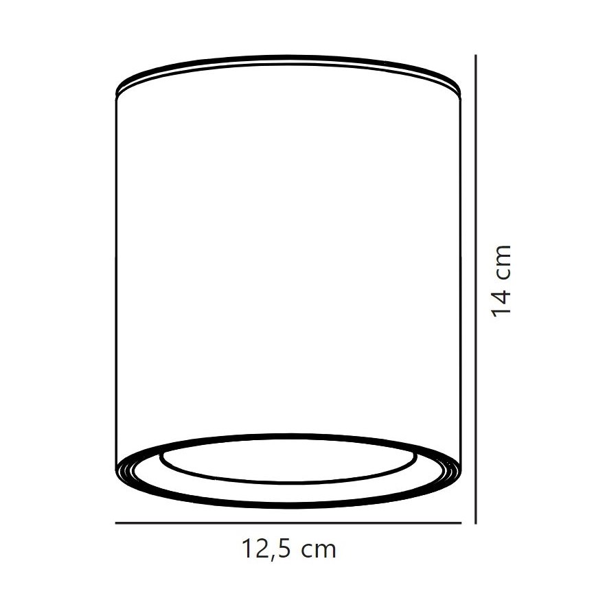 Nordlux - LED spotlampe til badeværelse LANDON LED/6,5W/230V IP44 sort
