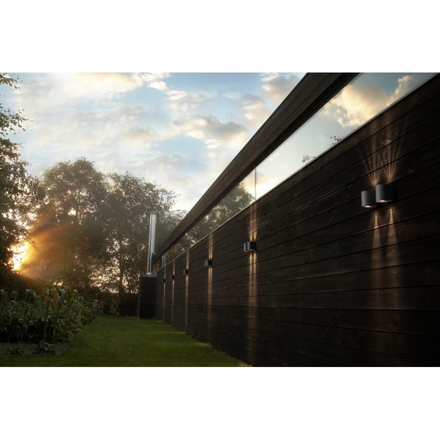 Nordlux - LED udendørs væglampe CANTO 2xLED/5,5W/230V IP44 grå