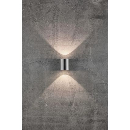 Nordlux - LED udendørs væglampe CANTO 2xLED/6W/230V IP44 i rustfrit stål