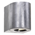 Nordlux - LED udendørs væglampe CANTO 2xLED/6W/230V IP44 sølv