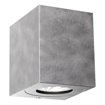 Nordlux - LED udendørs væglampe CANTO 2xLED/6W/230V IP44 sølv