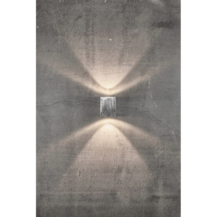 Nordlux - LED udendørs væglampe CANTO 2xLED/6W/230V IP44 sølv