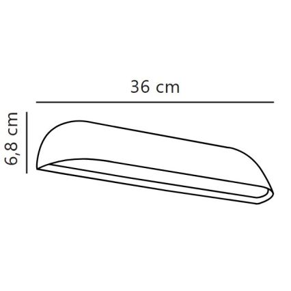 Nordlux - LED udendørs væglampe FRONT LED/11W/230V IP44