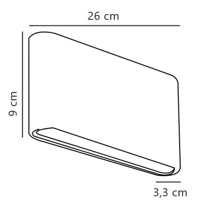 Nordlux - LED udendørs væglampe KINVER LED/10W/230V IP54 hvid