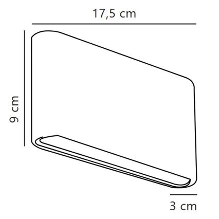 Nordlux - LED udendørs væglampe KINVER LED/8,5W/230V IP54 hvid