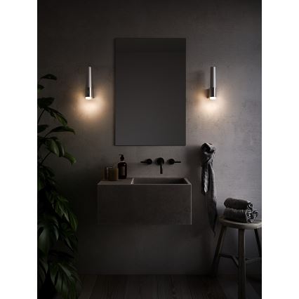Nordlux - LED væglampe til badeværelse dæmpbar HELVA LED/6,8W/230V IP44 CRI 90 skinnende krom