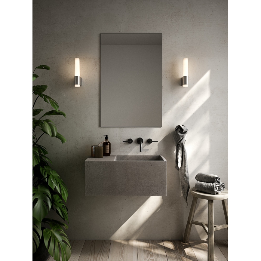 Nordlux - LED væglampe til badeværelse dæmpbar HELVA LED/6,8W/230V IP44 CRI 90 skinnende krom