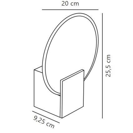 Nordlux - LED væglampe til badeværelse dæmpbar HESTER LED/9,5W/230V beige