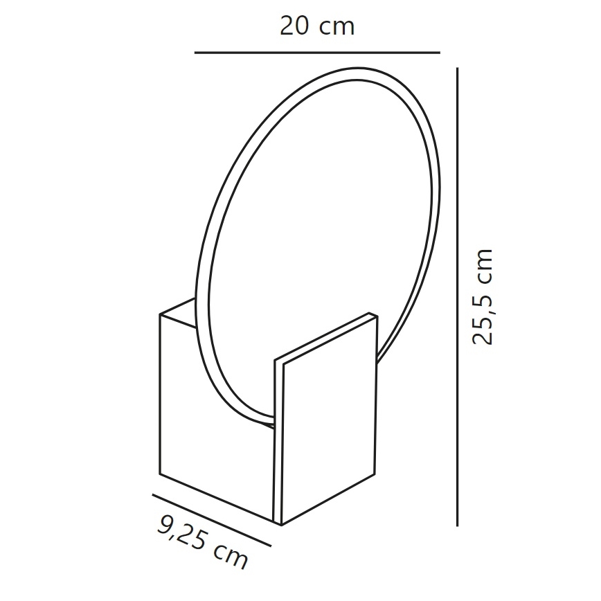 Nordlux - LED væglampe til badeværelse dæmpbar HESTER LED/9,5W/230V beige
