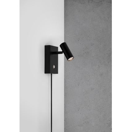 Nordlux - LED vægspot dæmpbar OMARI LED/3,2W/230V sort
