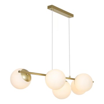 Nordlux - LILLY pendel på kabel 5xE14/10W/230V messing