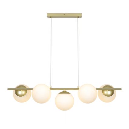 Nordlux - LILLY pendel på kabel 5xE14/10W/230V messing