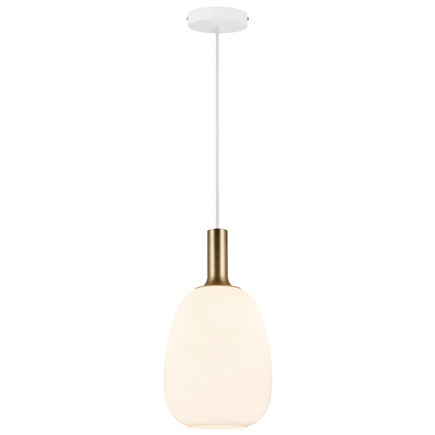 Nordlux - Loftlampe på kabel ALTON 1xE27/60W/230V hvid/sort/messing