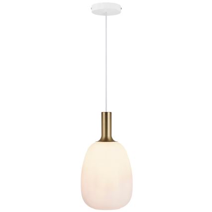 Nordlux - Loftlampe på kabel ALTON 1xE27/60W/230V hvid/sort/messing