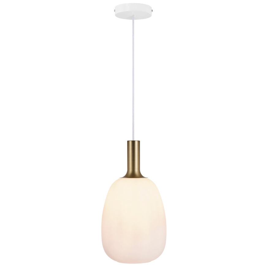 Nordlux - Loftlampe på kabel ALTON 1xE27/60W/230V hvid/sort/messing