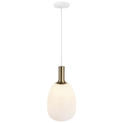 Nordlux - Loftlampe på kabel ALTON 1xE27/60W/230V hvid/sort/messing