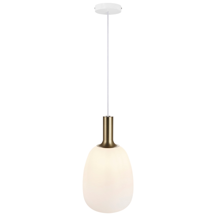 Nordlux - Loftlampe på kabel ALTON 1xE27/60W/230V hvid/sort/messing