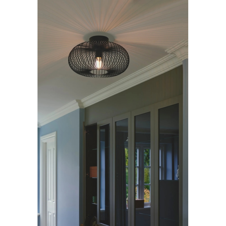 Nordlux - Loftlampe BERONI 1xE27/60W/230V Ø 40,3 cm sort