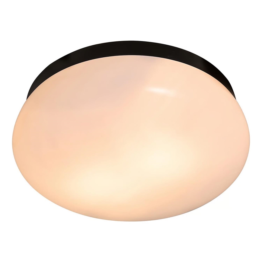 Nordlux - Loftlampe til badeværelse FOAM 2xE27/55W/230V IP44 sort