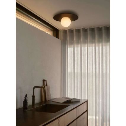 Nordlux - Loftlampe til badeværelse SIONA 1xE27/60W/230V IP44 sort