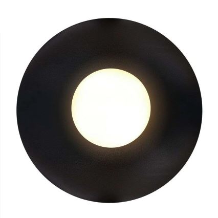 Nordlux - Loftlampe til badeværelse SIONA 1xE27/60W/230V IP44 sort