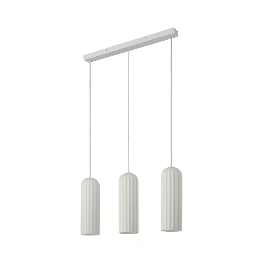 Nordlux - Loftpendel på kabel MIELLA 3xE27/25W/230V hvid