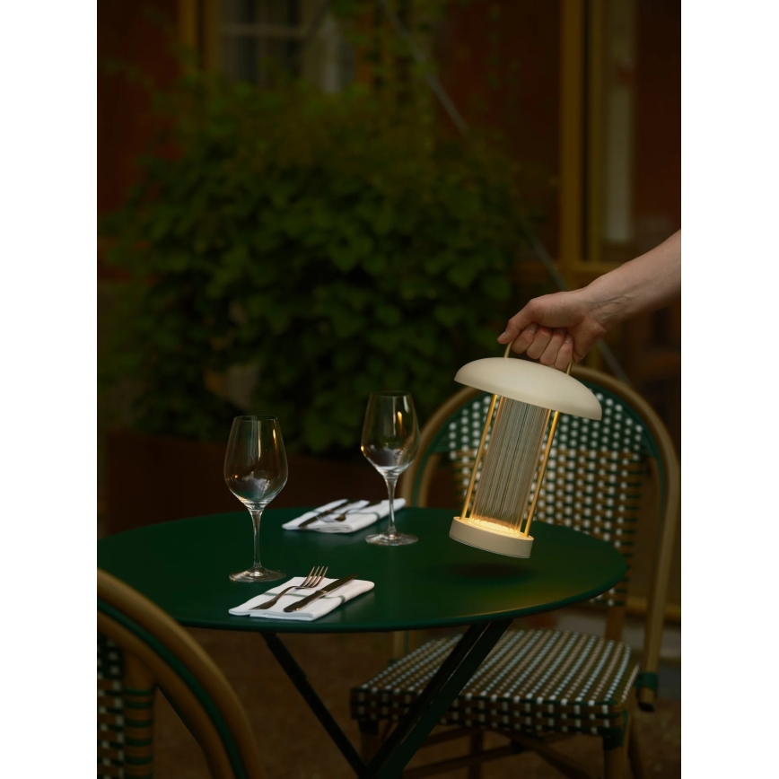 Nordlux - LED dæmpbar genopladelig berøringsbetjent bordlampe MIRANO LED/3W/3,7V beige