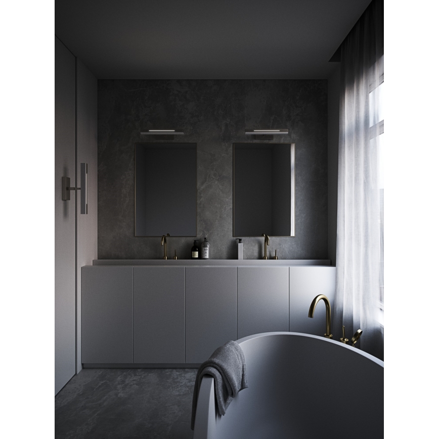 Nordlux - LED dæmpbart badeværelses spejlbelysning OTIS LED/14W/230V IP44 40 cm mat krom