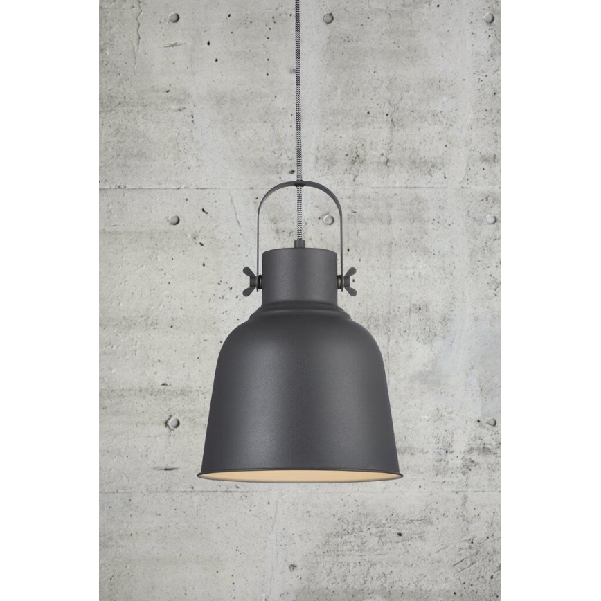 Nordlux - Pendel ADRIAN 1xE27/40W/230V diameter 25 cm antracit