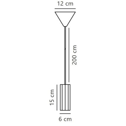 Nordlux - Pendel ALANIS 1xGU10/15W/230V