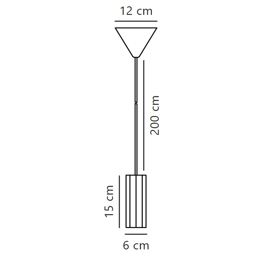 Nordlux - Pendel ALANIS 1xGU10/15W/230V