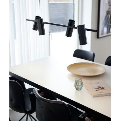 Nordlux - Pendel ALANIS 4xGU10/15W/230V sort