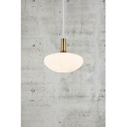 Nordlux - Pendel ALTON 1xE27/60W/230V hvid/sort/messing