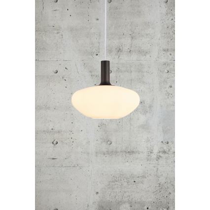 Nordlux - Pendel ALTON 1xE27/60W/230V hvid/sort/messing