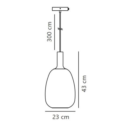 Nordlux - Pendel ALTON 1xE27/60W/230V sort